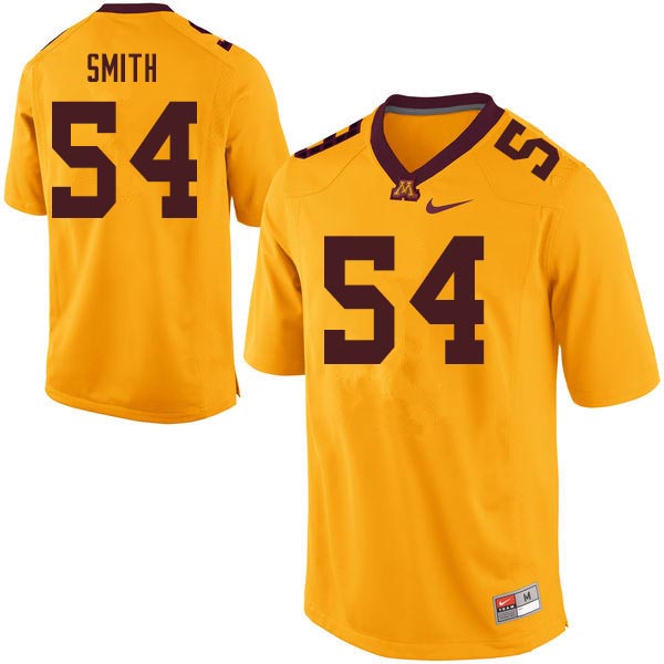 Men #54 Bruce Smith Minnesota Golden Gophers College Football Jerseys Sale-Gold